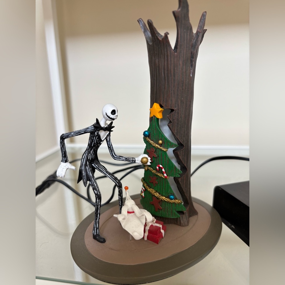 Nightmare Before Christmas Jack Skellington Green Tree Holiday Figurine